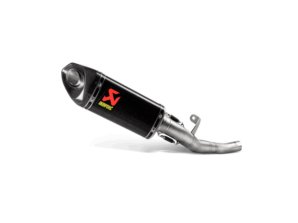 Silenziatore racing Carbonio con fondello in carbonio Akrapovic per TRIUMPH STREET TRIPLE 765 S/R/RS 2020-2022