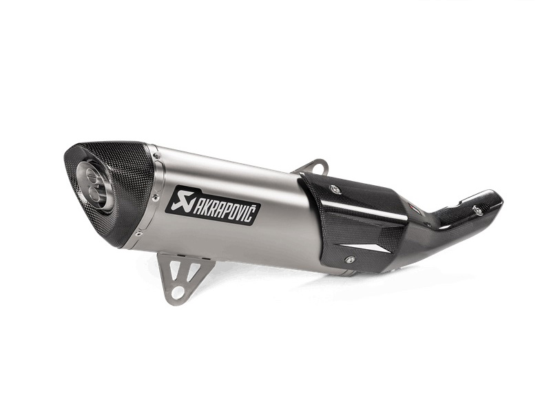 Silenziatore omologato Titanio con fondello in carbonio linea scooter Akrapovic per BMW C 400 GT/X 2019-2020