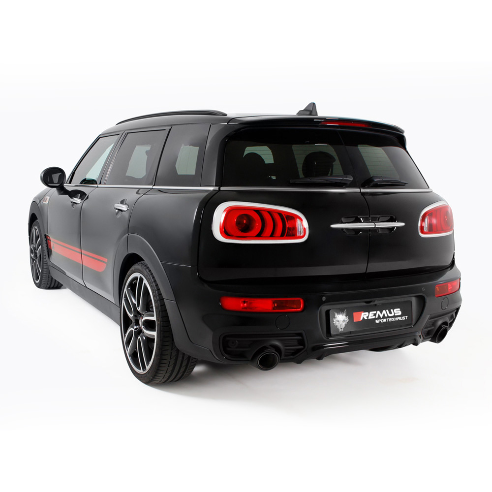 Sistema di scarico sportivo omologato Remus a partire dal catalizzatore per MINI Typ(e) F54 2.0l Turbo, JCW Clubman ALL4 170kW 2016=> B48A20B