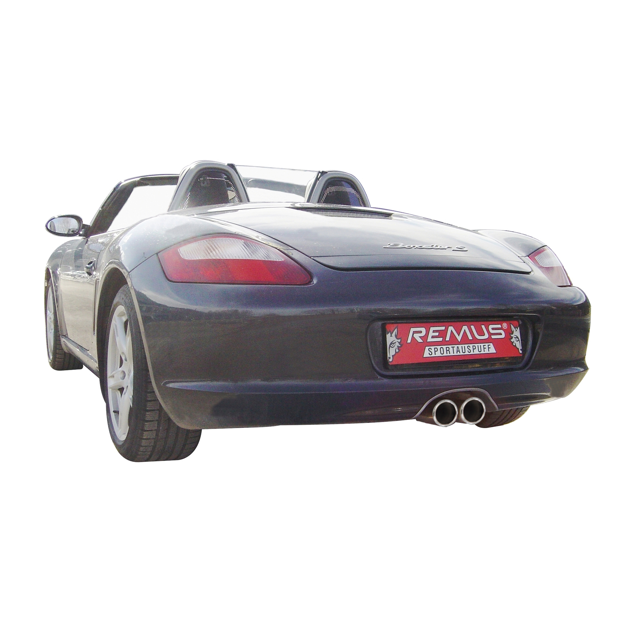 Scarico sportivo racing Remus a partire dal catalizzatore per Porsche Boxster Typ(e) 987 2.7l 2006=> 2009