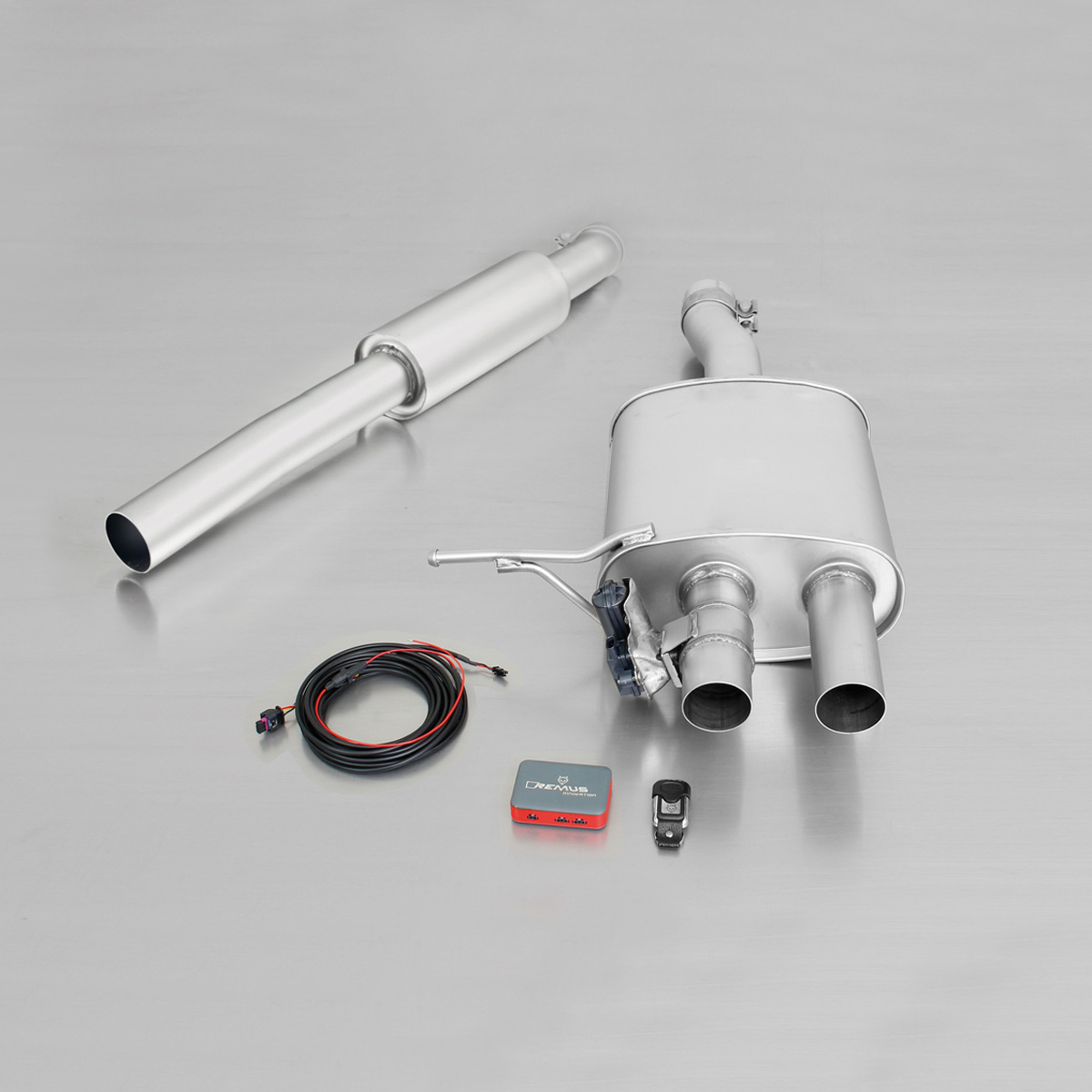 Sistema di scarico sportivo omologato Remus a partire dal catalizzatore per MINI Typ(e) F56 2.0l Turbo, Cooper S 141kW 2014=>