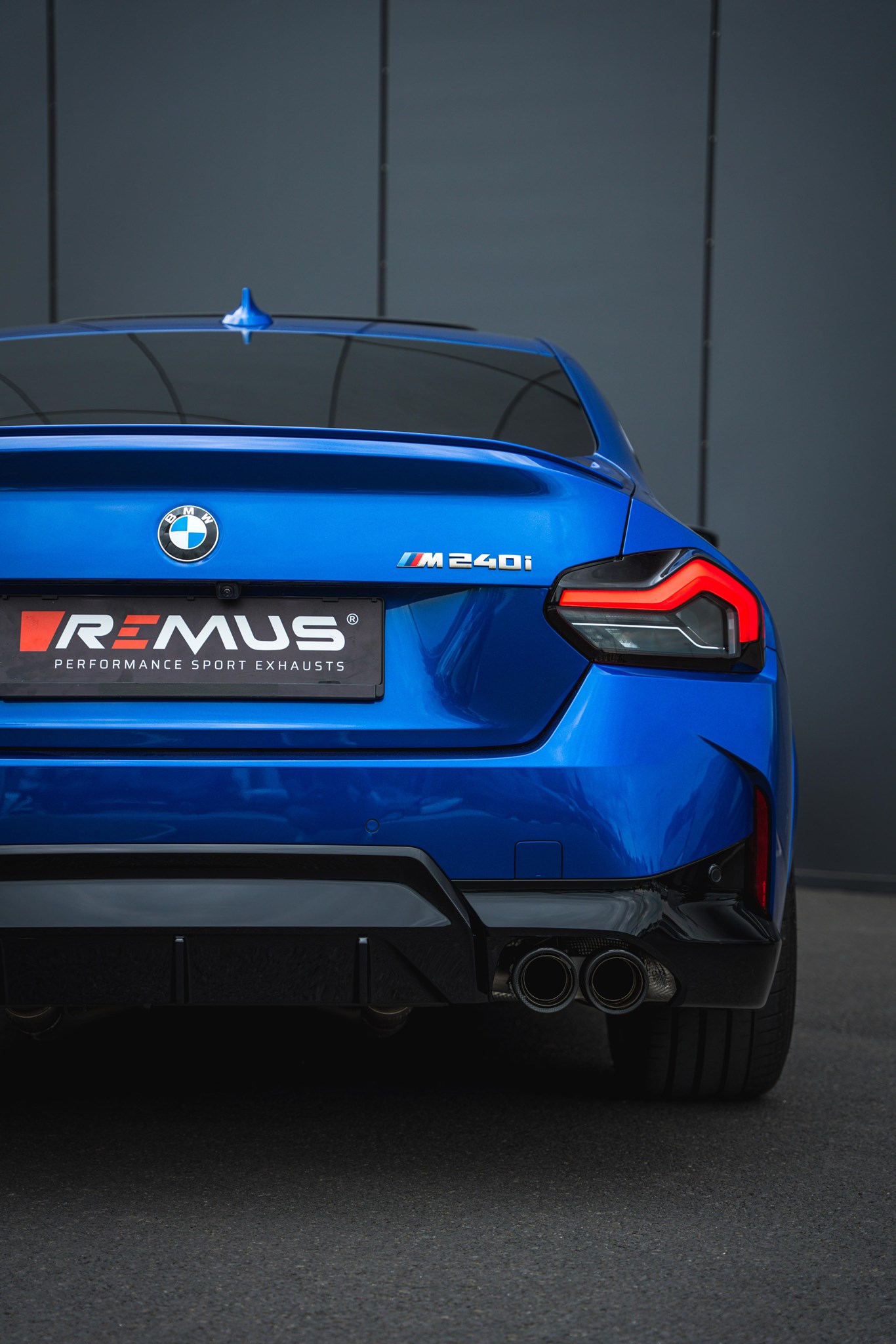 Scarico sportivo omologato Remus a partire dal catalizzatore per Bmw M240i(x) Coupe G42 3.0l 275kW 11/2021=> (B58B30B, con FAP)