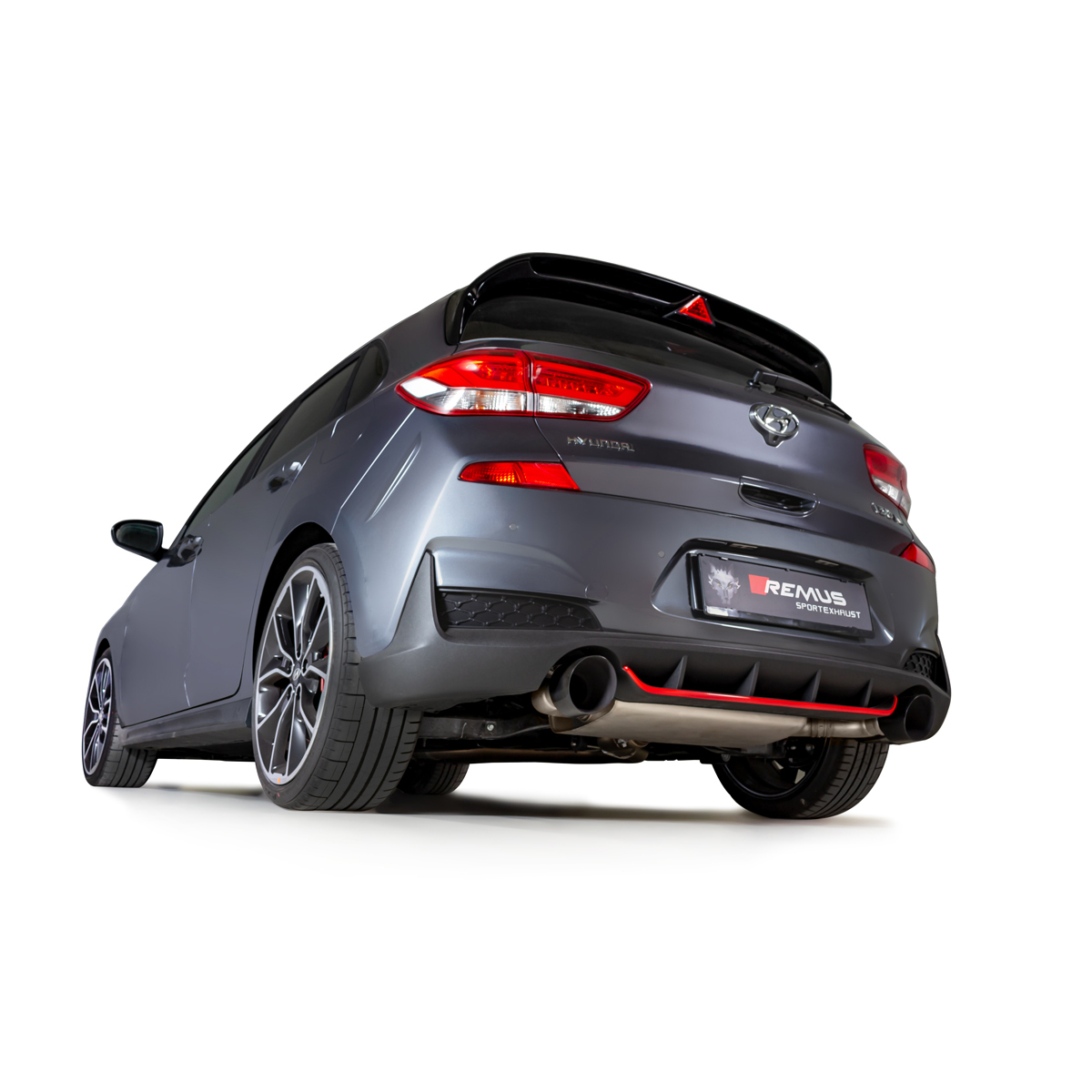 Scarico sportivo omologato Remus a partire dal FAP per Hyundai i30 N Performance 2.0l Turbo 202kW 08/2018-