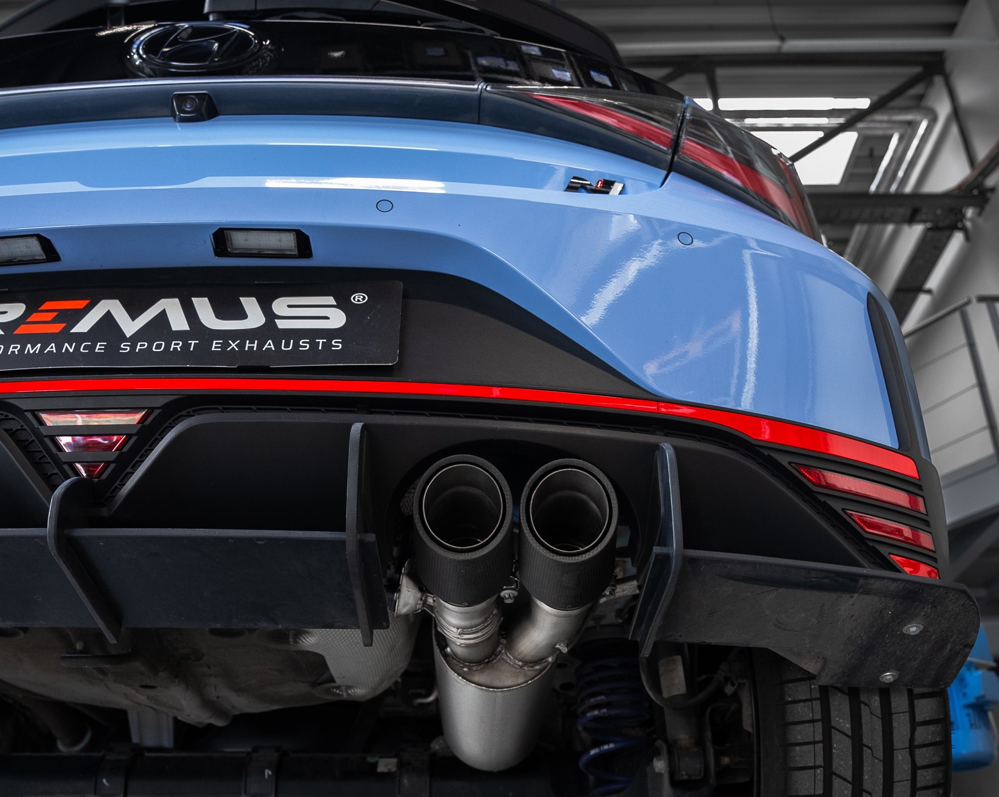 Sistema di scarico racing per Hyundai i20 N Performance Typ(e) BC3 1.6l Turbo 150kW 06/2021=> (G4FV, con FAP)