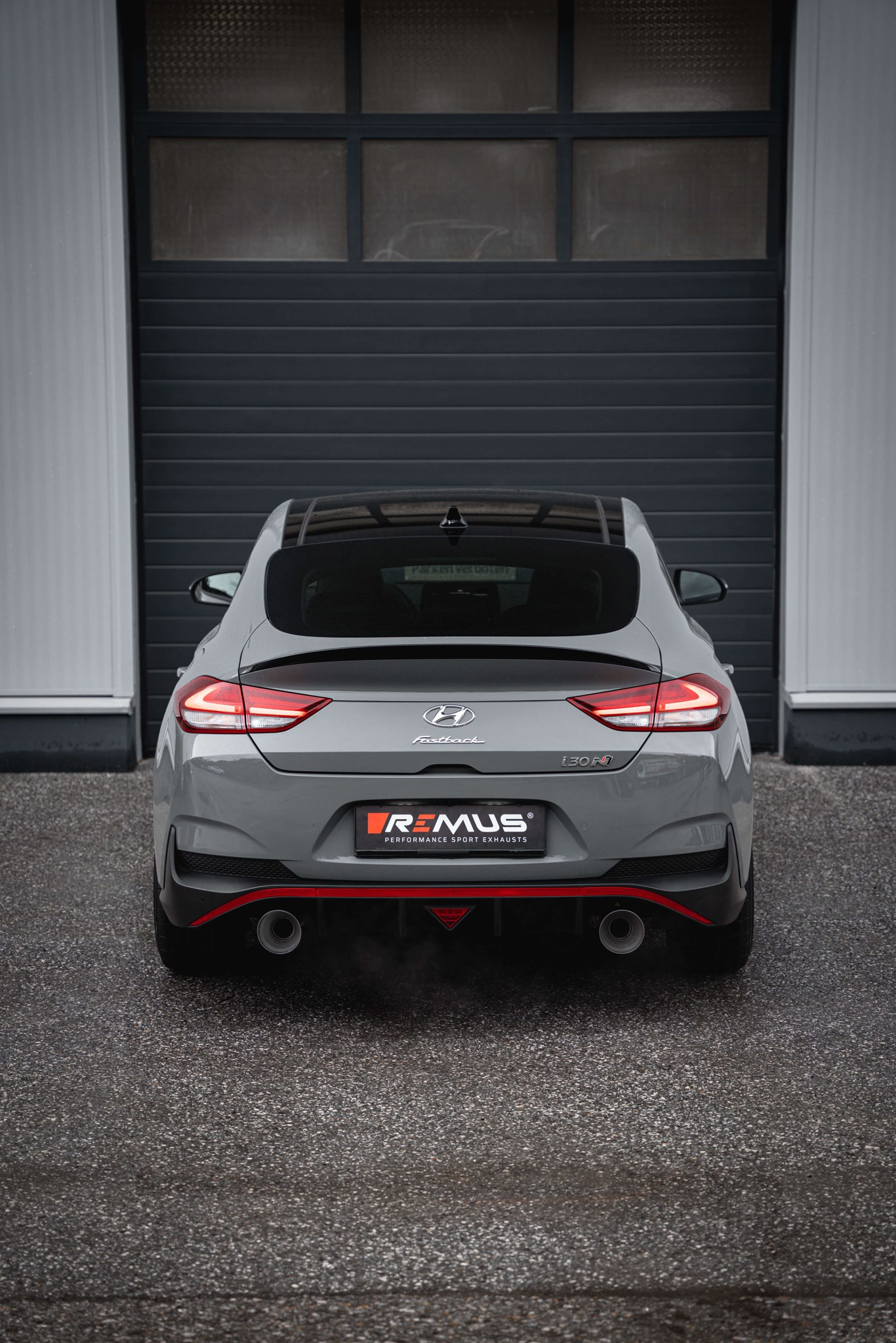 Scarico sportivo omologato Remus a partire dal FAP per Hyundai i30 Fastback N Performance Typ(e) PDE 2.0l Turbo 206kW 06/2021=> (G4KH, con FAP)