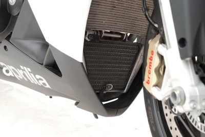 R&G Racing griglia protezione radiatore olio in alluminio per APRILIA RSV4 2009-2014