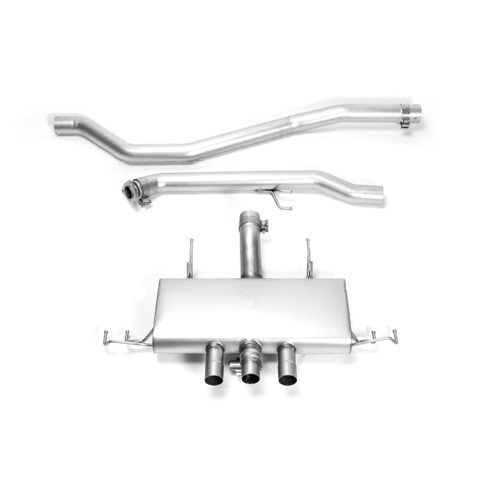 Scarico sportivo omologato Remus a partire dal FAP per Honda Civic Type-R, FL5 2.0l 242kW 01/2023=> (K20C1, con FAP)