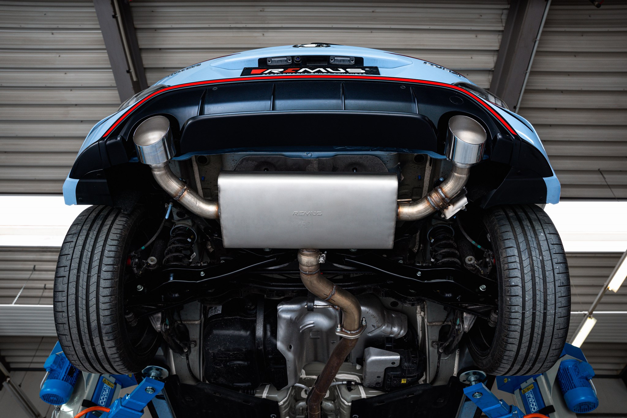 Scarico racing Remus a partire dal catalizzatore per Hyundai Kona N, DCT 2.0l T-GDI 206kW 07/2021=> (G4KH, con FAP)