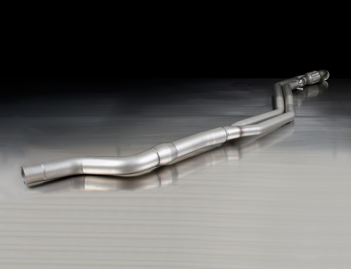 Curva di connessione Remus 088014 0300 a partire dal catalizzatore, omologata EC