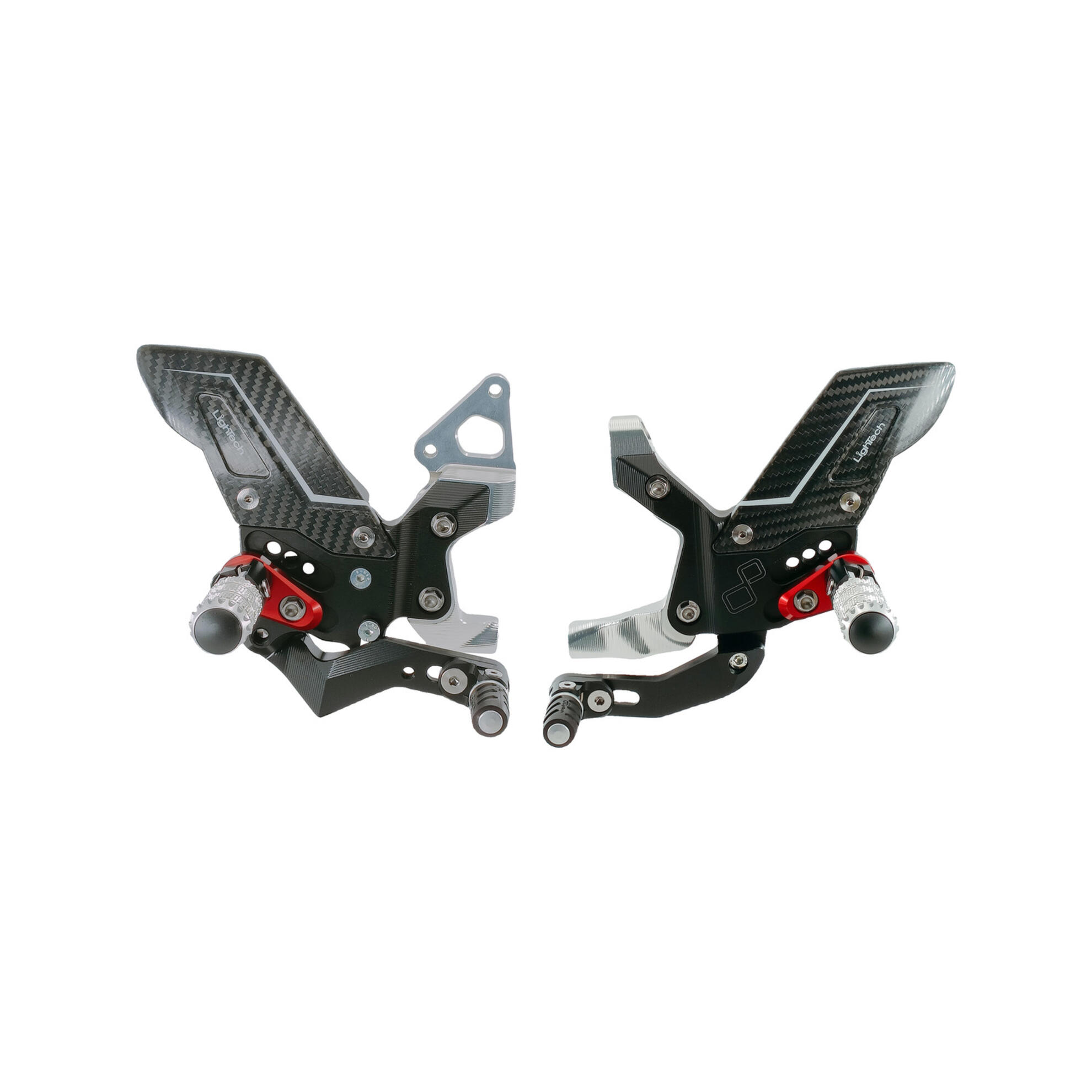 Pedane regolabili "R" Version LighTech cambio dritto Nuova Versione per DUCATI PANIGALE 1199 /S/R 2012-2014