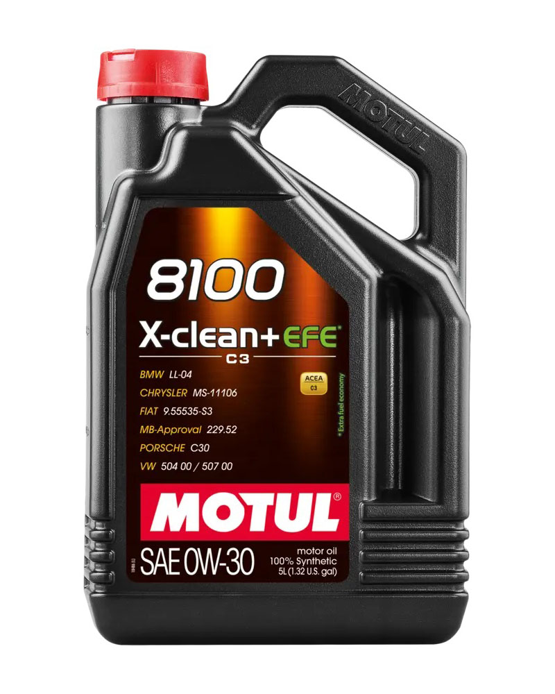 Olio Motore Motul 8100 X-CLEAN + EFE 0W-30W 5L