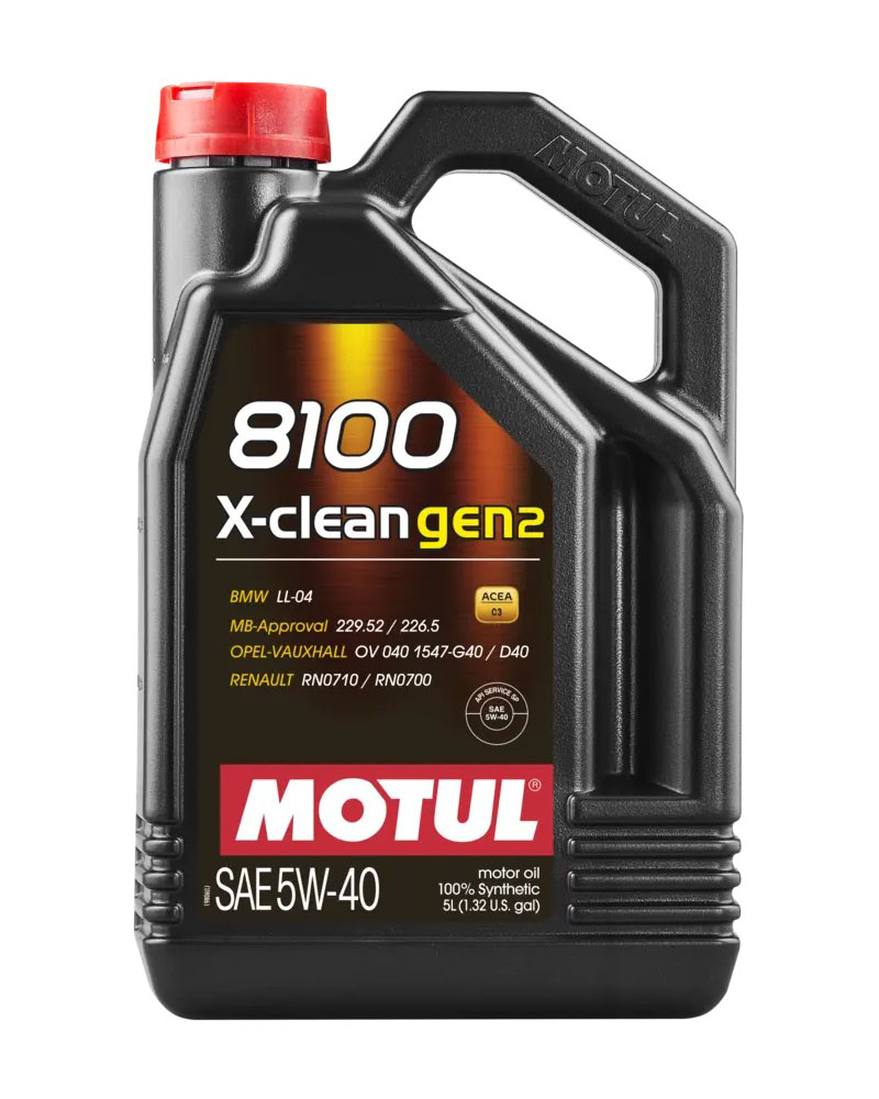 Olio Motore Motul 8100 X-CLEAN GEN2 5W-40W 5L